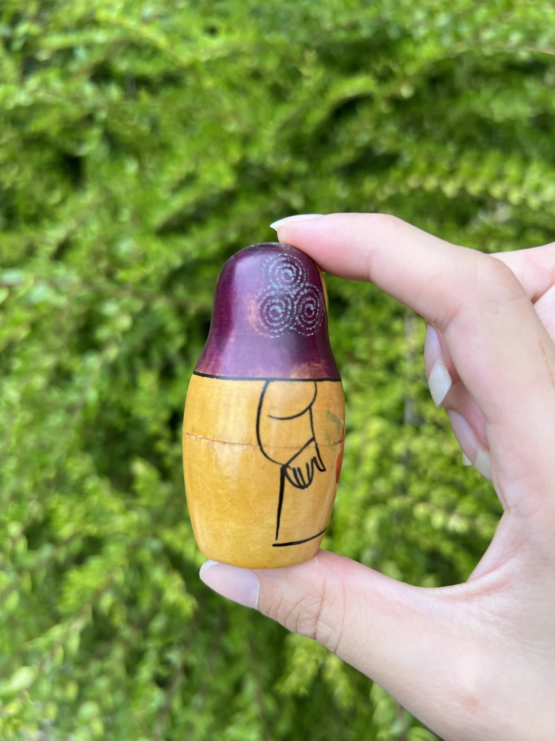 🪆 Mini muñeca rusa de madera vintage Beriozka – matrioshka – photo 9